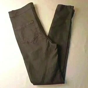 Vice High Waist Jean Coated Black Size 8 Skinny Leg Faux Leather Goth Rocker